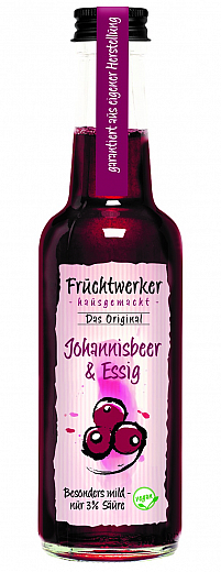 Fruchtwerker schwarze Johannisbeere & Essig 250 ml.