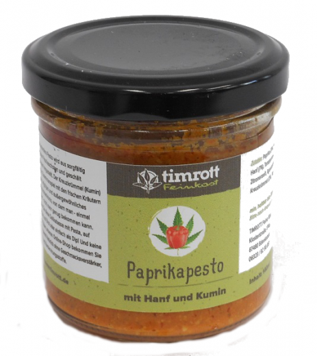 Timrott Paprikapesto mit Hanf und Kumin, 130 g