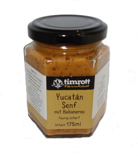 Timrott Yucatan Senf mit Habaneros (feurig-scharf),175 ml