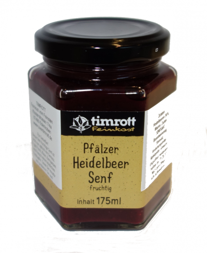 Timrott Pflzer Heidelbeer Senf (fruchtig) 175 ml.