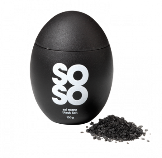 SOSO EGG sal marina ahumada/smoked sea salt, 100g (black) - solange Vorrat reicht!
