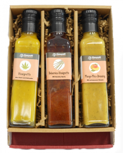 Timrott 3er Probierset Vinaigrette/Dressing a 250 ml.