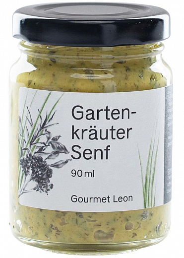 Gourmet Leon Gartenkruter-Senf 90 ml., 