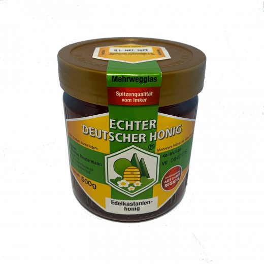 Deutscher Kastanienhonig 500 g aus Baden (direkt vom Imker)