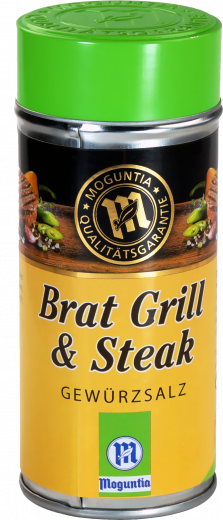 Moguntia Brat Grill & Steak Gewrzsalz 150 g Streuer - MHD 7/23- solange Vorrat reicht!