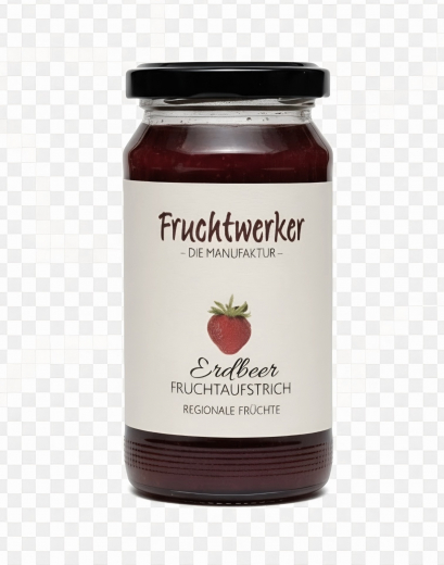 Fruchtwerker Erdbeer Fruchtaufstrich 200 g Glas - NEU -