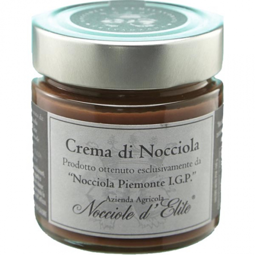 Crema di Nocciola Nocciole d´Elite (Piemont), Haselnuss-Creme DELUXE, 250 g, Mindesthaltbarkeit 11/26