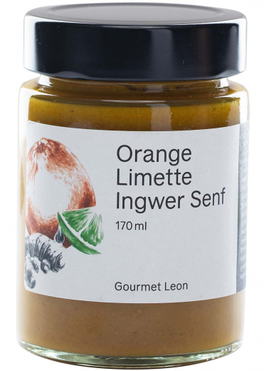 Gourmet Leon Orange Limette Ingwer Senf 170 ml