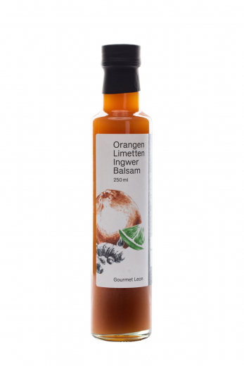 Gourmet Leon Orangen-Limetten-Ingwer-Balsam Essig 250 ml