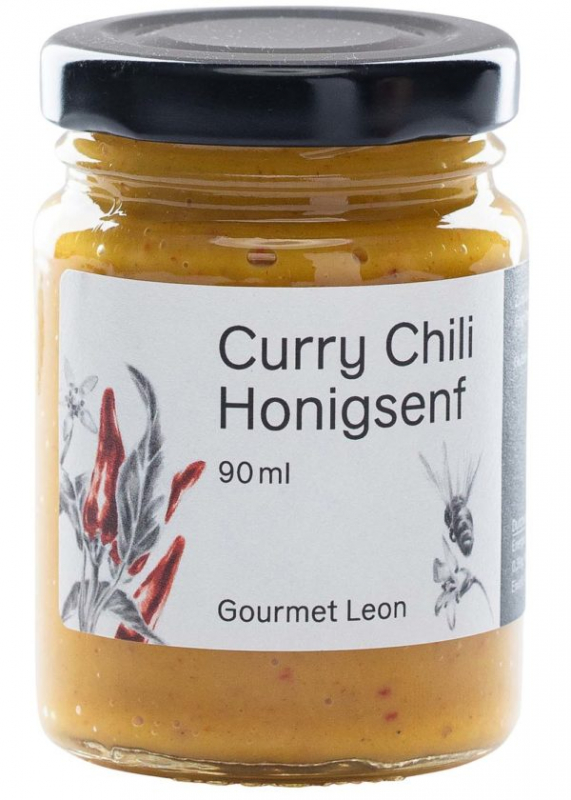Gourmet Leon Curry-Chily-Honig-Senf 90 ml, &amp;quot;klein&amp;quot; - NEU-