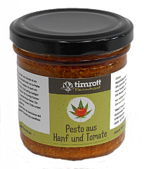 Timrott Pesto aus Hanf und Tomate, 140 ml.