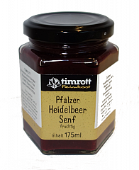 Timrott Pfälzer Heidelbeer Senf (fruchtig) 175 ml.