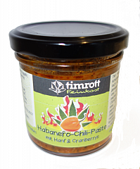 Timrott Habanero-Chili-Paste mit Hanf & Cranberrys 140 ml. (MHD 12.10.2022)