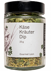 Gourmet Leon Käse Kräuter Dip 30 g  (VE = 3 Gläser) - MHD 15.08.2023