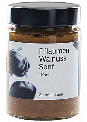 Gourmet Leon Pflaume Walnuss Senf 170 ml.