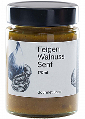 Gourmet Leon Feige Walnuss Senf 170 ml.