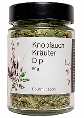 Gourmet Leon Knoblauch Kräuter Dip 50 g (VE = 3 Gläser)