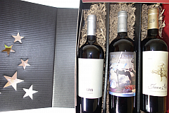 3 edle, spanische Weine im Weihnachtsprsentkarton (3x0,75l)