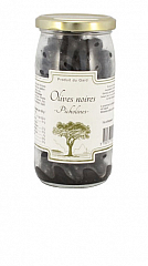 Picholines schwarze Oliven mit Stein, 200 g Nettogewicht